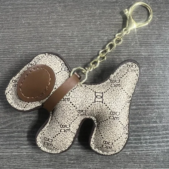Brown Dog-Shaped Bag Charm Accessory NWT​ - Picture 2 of 6